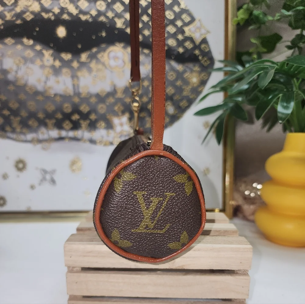 Authentic Louis Vuitton Monogram Mini Papillon W Unbranded Bag Charm - Picture 7 of 14